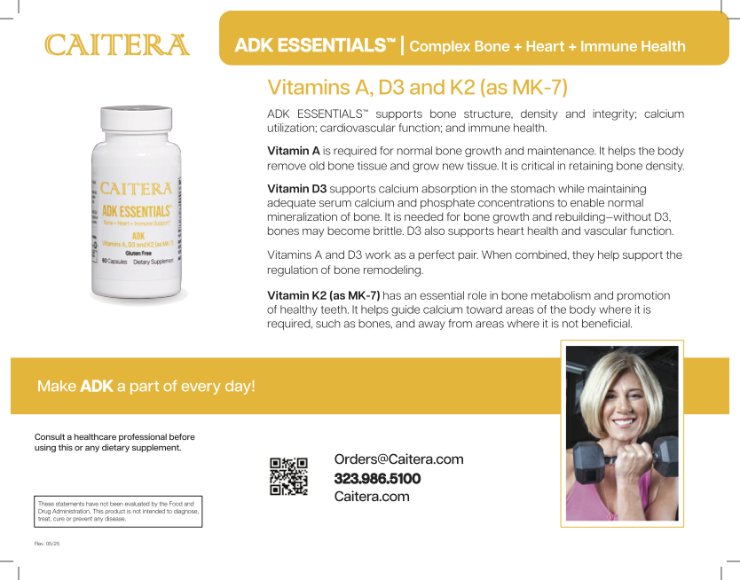 Vitamins A, D3, and K2 (as MK-7)